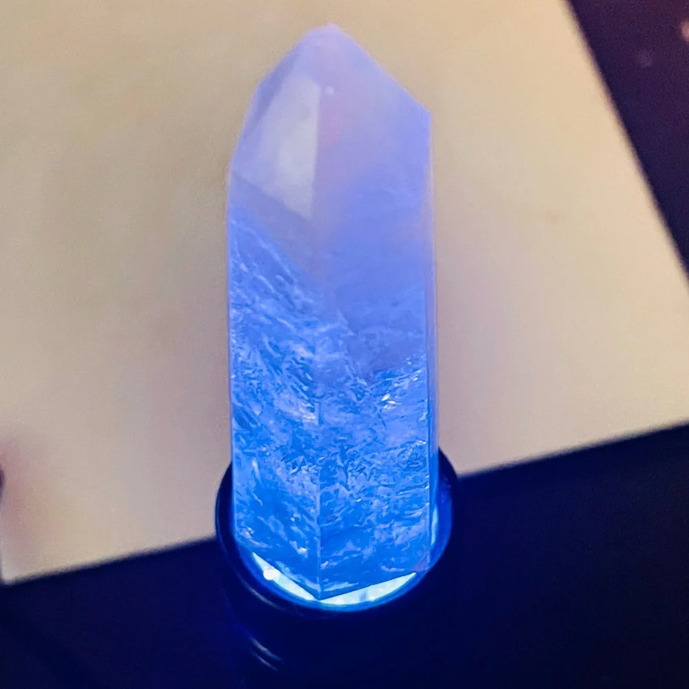 New Natural Rare Ferruginous Quartz Crystal Clear Red Line Small Tower Stone
